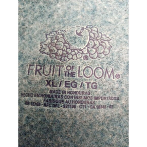 Fruit of the Loom Men's Blue Fleece Zip-Up Hoodie Size XL - Picture 5 of 5